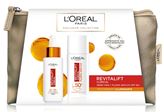 L`Oreal Confezione con Revitalift Clinical con Fluido UV Vitamina C 50ml, Siero Vitamina C 30ml e Pochette