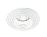 INC-SPETTRO-R1 - Faretto Incasso Soffitto Ribassato Tondo Gesso Decorato Verniciabile GU10