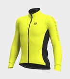 Maglia invernale ciclismo ALE' SOLID FONDO giallo fluo - Taglia : L