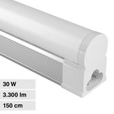 Universo Tubo LED T5 30W SMD Lampadina 150cm Plafoniera Linkabile in Alluminio - mod. T5-30W-OC / T5-30W-ON - Colore : Bianco Caldo