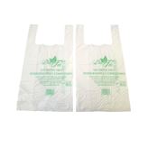 Shoppers biodegradabile e compostabile bianche 500 pezzi - 27x50