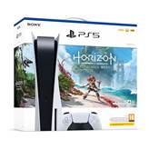 PS5 DISC Sony PlayStation 5 Disk Console 825GB Standard Ed. White + Horizon Forbidden West EU - SPEDITO IN 24H