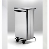 Graepel spa Pattumiera con Ruote 48x46xh76 cm - L70 Rettangola MIDI in acciaio Inox 18/10