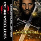 Il Signore degli Anelli - Anduril di Aragorn con incisione + Fodero in ecopelle