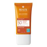 Rilastil Sun System Crema Vellutata SPF50+ - Protezione solare molto alta resistente all'acqua - 50 ml