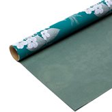 Carta da regalo in bobina Fiori Verde cm70x25mt