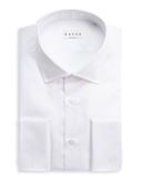 White Twill Solid colour Shirt Collar spread